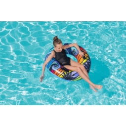 Bestway 36350 Koło do pływania z uchwytami Fale 91cm
