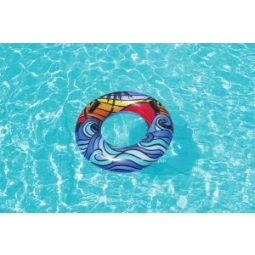 Bestway 36350 Koło do pływania z uchwytami Fale 91cm