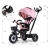 Milly Mally Rowerek Trójkołowy Movi Black-Pink