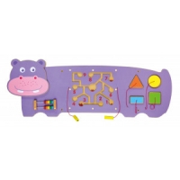 Viga 50470 Sensoryczna tablica manipulacyjna - hipopotam