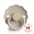 Smoczek FRIGG Daisy Silikon Sandstone - Rozmiar 2