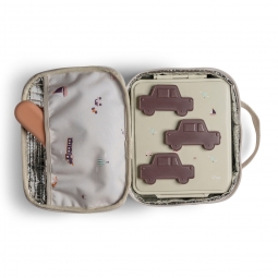 Citron Kwadratowy Lunch Bag / Śniadaniówka - Vehicles