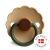 FRIGG Daisy Kauczuk Acorn - Rozmiar 1