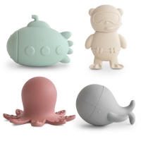 Mushie Zestaw do Kąpieli – Sealife 4-pack