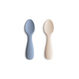 Mushie Łyżeczki Startowe dla Malucha – 2-pack Tradewinds/Shifting Sand