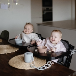 Mushie Śliniak z Długim Rękawem - Blush