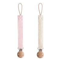 Mushie Zawieszka Materiałowa 2-pack - Blush/Cream
