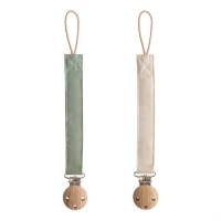 Mushie Zawieszka Materiałowa 2-pack - Olive/Shifting Sand