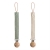 Mushie Zawieszka Materiałowa 2-pack - Olive/Shifting Sand