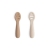 Mushie Pierwsze Łyżeczki dla Niemowląt 2-pack – Natural/Shifiting Sand