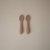 Mushie Pierwsze Łyżeczki dla Niemowląt 2-pack – Natural/Shifiting Sand
