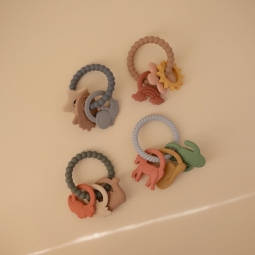 Mushie Silikonowy Gryzak na Kółku - Western