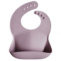 Mushie Śliniak Silikonowy Pale Mauve