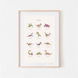 Mushie Plakat Dinosaurs - Medium