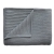 Mushie Kocyk z Organicznej Bawełny Ribbed Gray Melange