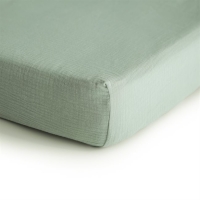 Mushie Prześcieradło do Łóżeczka Roman Green - Medium