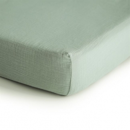 Mushie Prześcieradło do Łóżeczka Roman Green - Medium