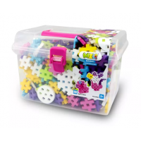 MELI BASIC CONSTRUCTOR PINK BOX TRAVEL 50081 WAFLE KLOCKI 500 elementów