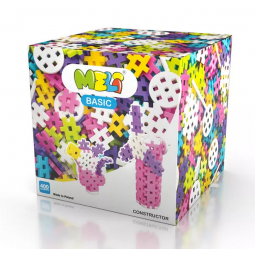 MELI BASIC CONSTRUCTOR PINK 50065 WAFLE KLOCKI 400 elementów