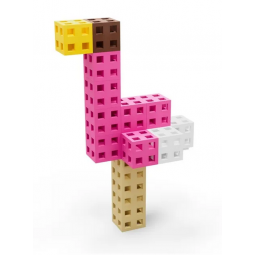 MELI CUBE 50810 PINK WAFLE KLOCKI 50 elementów