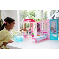 BARBIE PRZYTULNY DOMEK Z WYPOSAŻENIEM FXG54