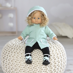Kalosze buciki dla lalki 36-40 cm, przebieranie lalek, buty, Skrallan