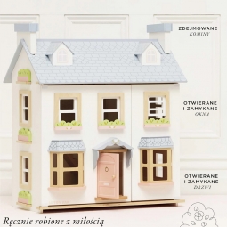 Drewniany domek dla lalek Mayberry Manor, zabawka dla dzieci, Le Toy Van