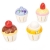 Drewniane muffinki zestaw, babeczki, zabawka gotowanie cukiernia Le Toy Van