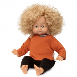 Lalka Lillan z blond włosami 36 cm, pierwsza lalka, Skrallan