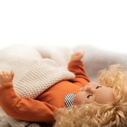 Lalka Lillan z blond włosami 36 cm, pierwsza lalka, Skrallan