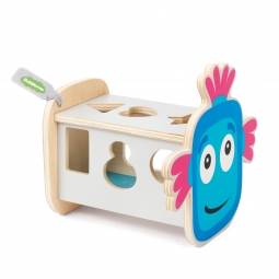Drewniany sorter kształtów robot zabawka edukacyjna dla dzieci, Babblarna