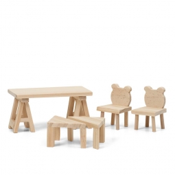 Zestaw Kreatywny Stół + Krzesła Lundby