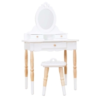 Drewniane meble dla dzieci toaletka lustro taboret zestaw mebli Le Toy Van