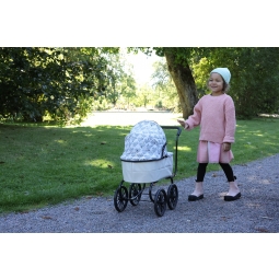 Wózek dla lalek w stylu retro, gondola, zabawa z lalkami, zabawka, Skrallan