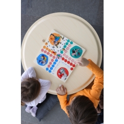 Drewniana gra strategiczna Chińczyk zabawka edukacyjna gry dla dzieci Pippi