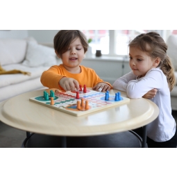 Drewniana gra strategiczna Chińczyk zabawka edukacyjna gry dla dzieci Pippi