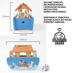 Arka Noego zabawka drewniany sorter kształtów Le Toy Van