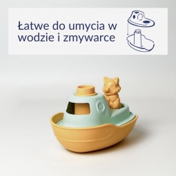 Mój pierwszy statek 2 w 1 pomarańczowy zabawka dla dzieci Le Jouet Simple