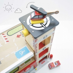 Garaż zabawka straży pożarnej i ratownictwa Le Toy Van