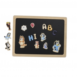 Dwustronna magnetyczna tablica literki i obrazki edukacyjna zabawka Bluey