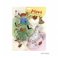 Foremki do ciasteczek Pippi Langstrumpf, zestaw, akcesoria kuchenne, dzieci