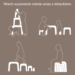 Mrówkojad Vintage Rose zabawka sensoryczna ruchowa balans dla dzieci bObles