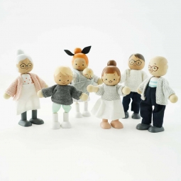 Rodzina lalek, zabawka dla dzieci, laleczki do domków, figurki, Le Toy Van