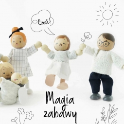 Rodzina lalek, zabawka dla dzieci, laleczki do domków, figurki, Le Toy Van