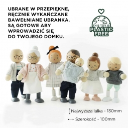 Rodzina lalek, zabawka dla dzieci, laleczki do domków, figurki, Le Toy Van