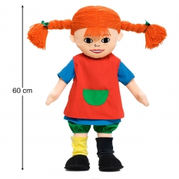 Miękka Lalka Pippi Langstrumpf, 60 cm