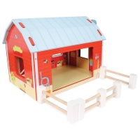 Czerwona stodoła drewniana Le Toy Van