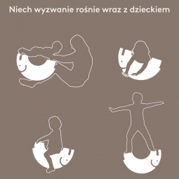 Słoń L Cloudy Blue zabawka sensoryczna ruchowa balans dla dzieci bObles