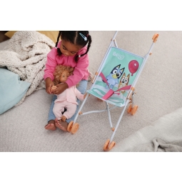 Wózek dla lalek Bluey składana spacerówka zabawka dla dzieci zabawa lalkami