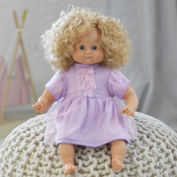 Sukienka tiulowa na imprezę dla lalki 36-40 cm, ubranka dla lalek, Skrallan